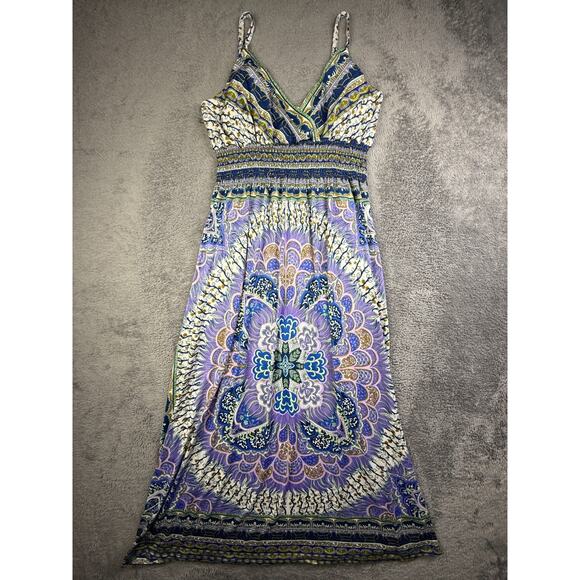 She's Cool Dresses & Skirts - Y2K Shes Cool Women Spaghetti Strap Striped Dress 1X Boho Hippie Padded Bra